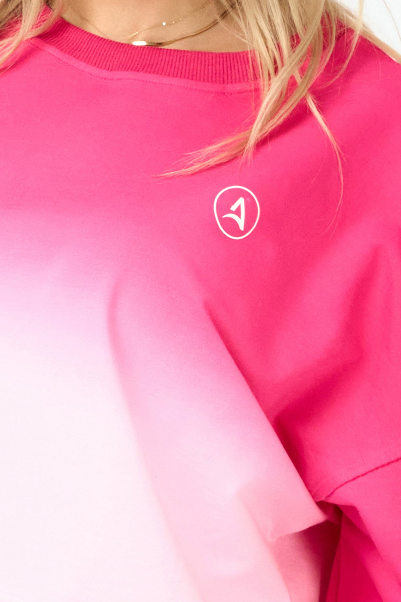 Bluza CROP DEGRADEE Roz