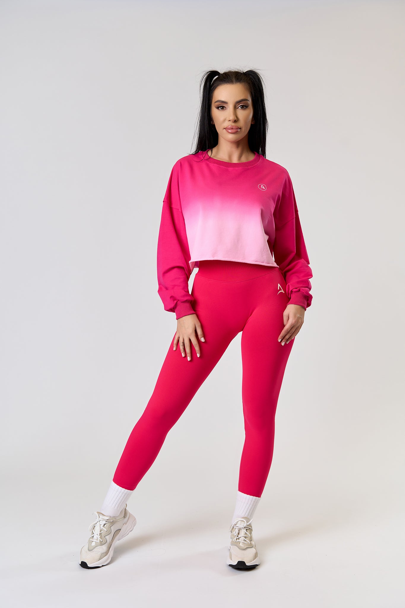 Bluza CROP DEGRADEE Roz