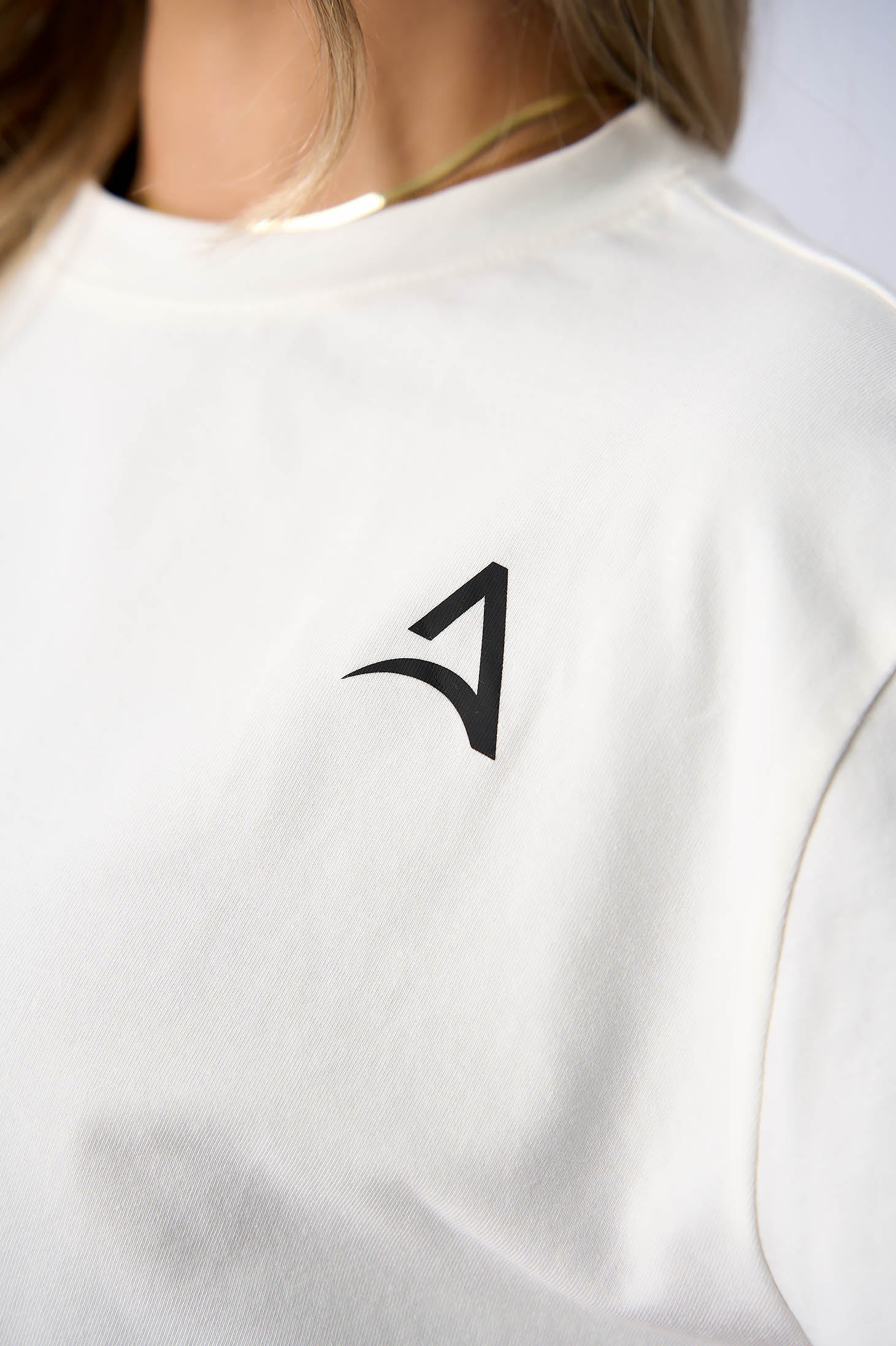 Tricou ABYFIT CROP Alb