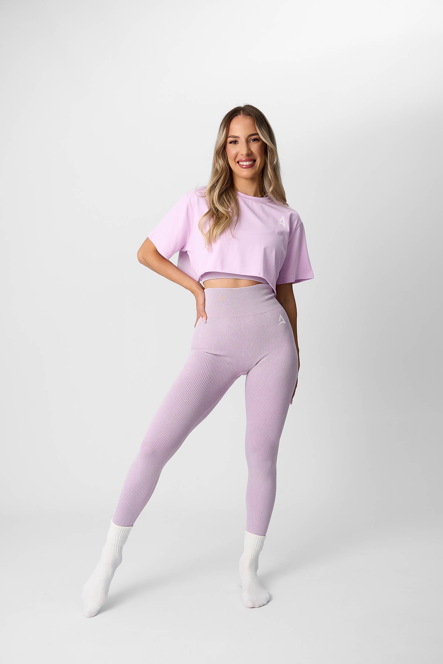 Tricou ABYFIT CROP Lila