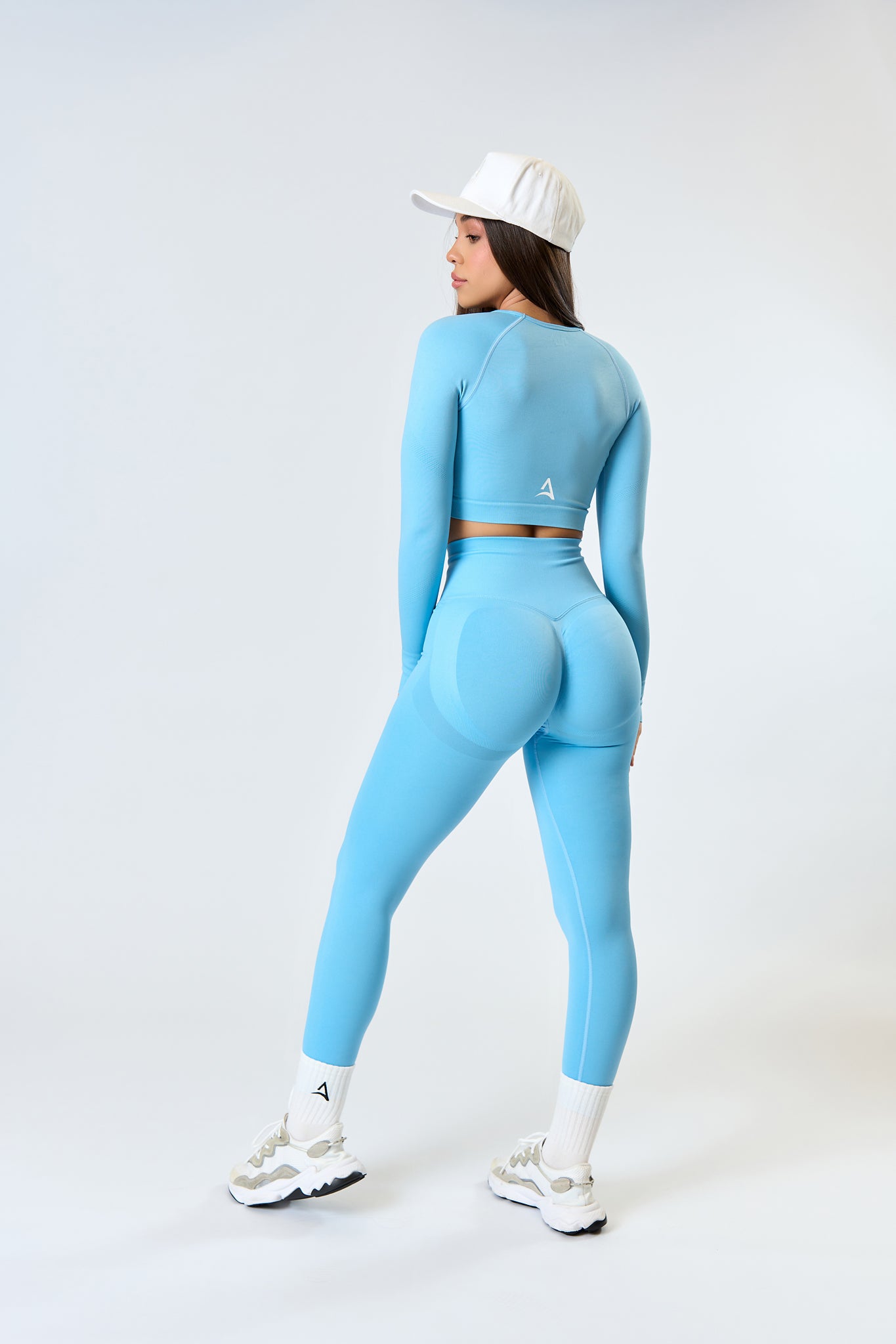 Set SEAMLESS LONG Albastru deschis