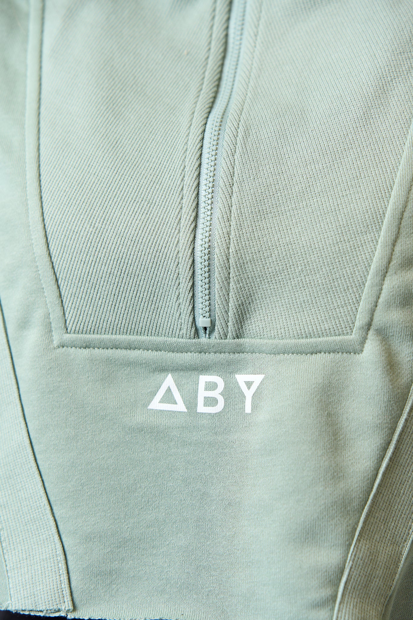 Bluza CROP ZIP Verde menta