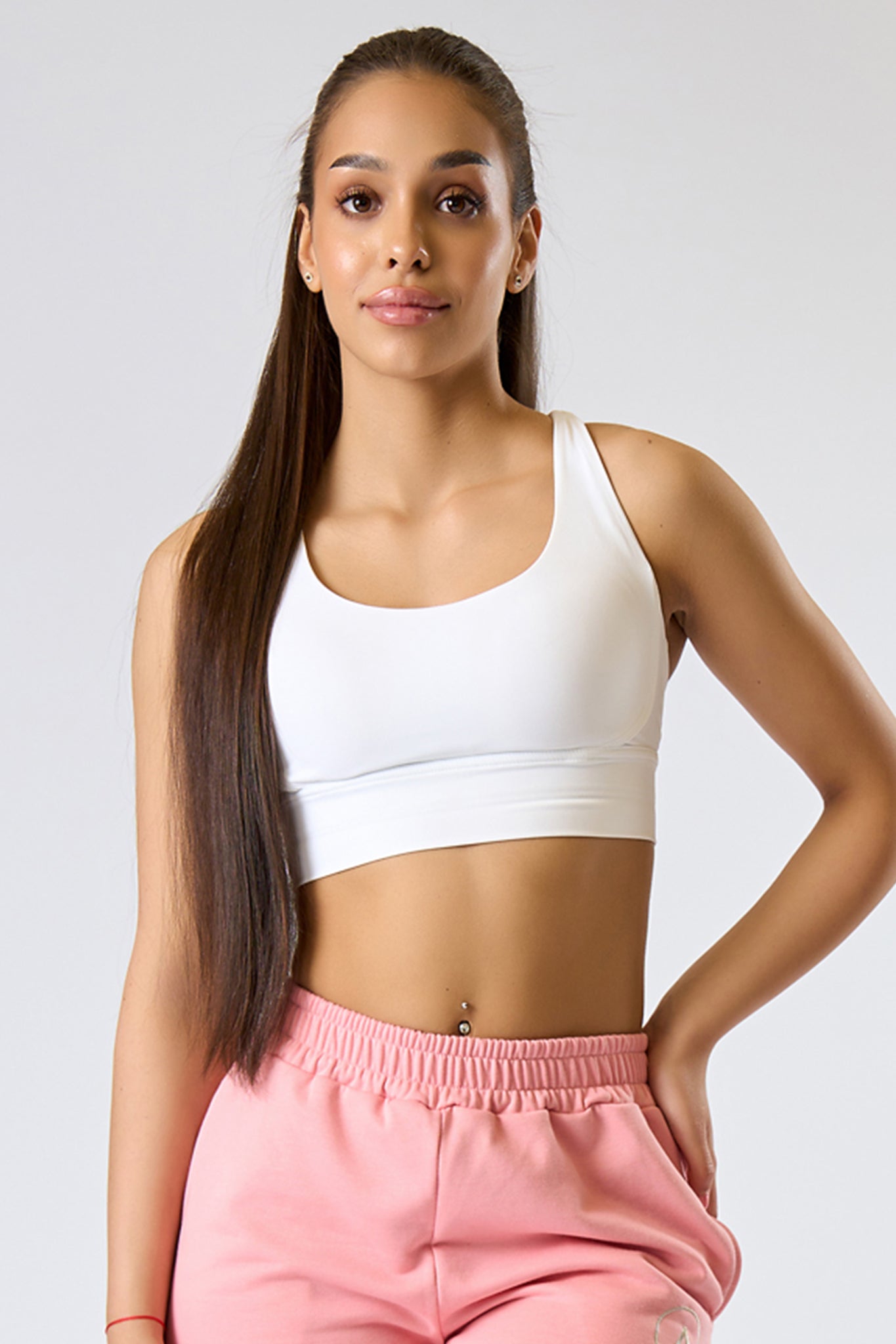 Bustiera SOFT BY LUXURY Alba Logo Alb