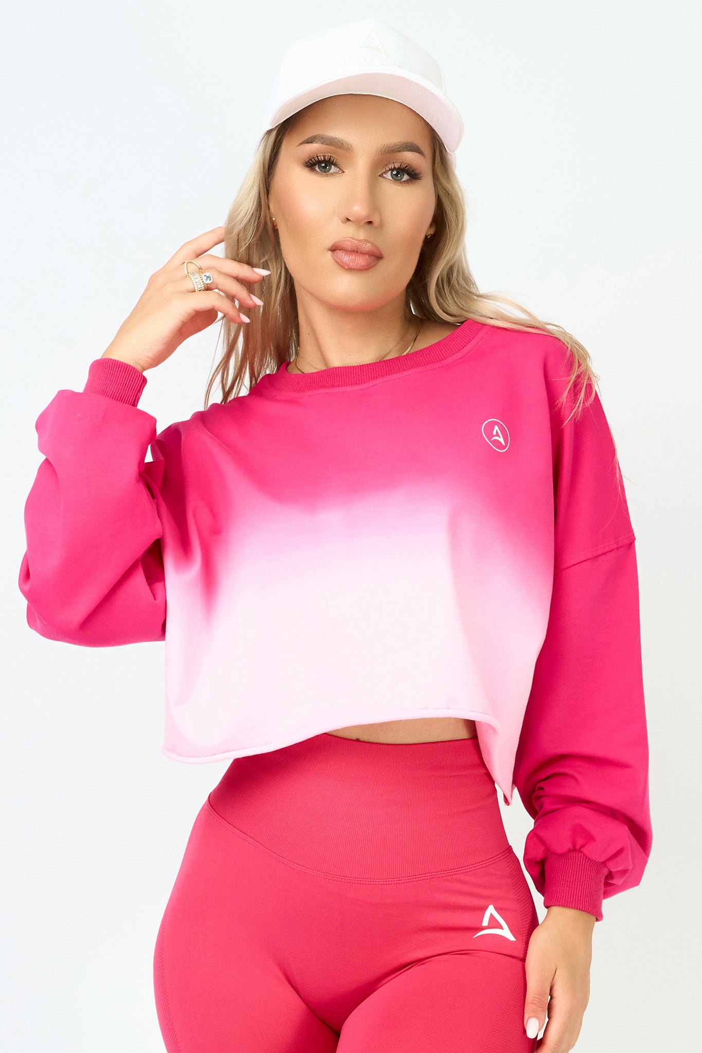 Bluza CROP DEGRADEE Roz