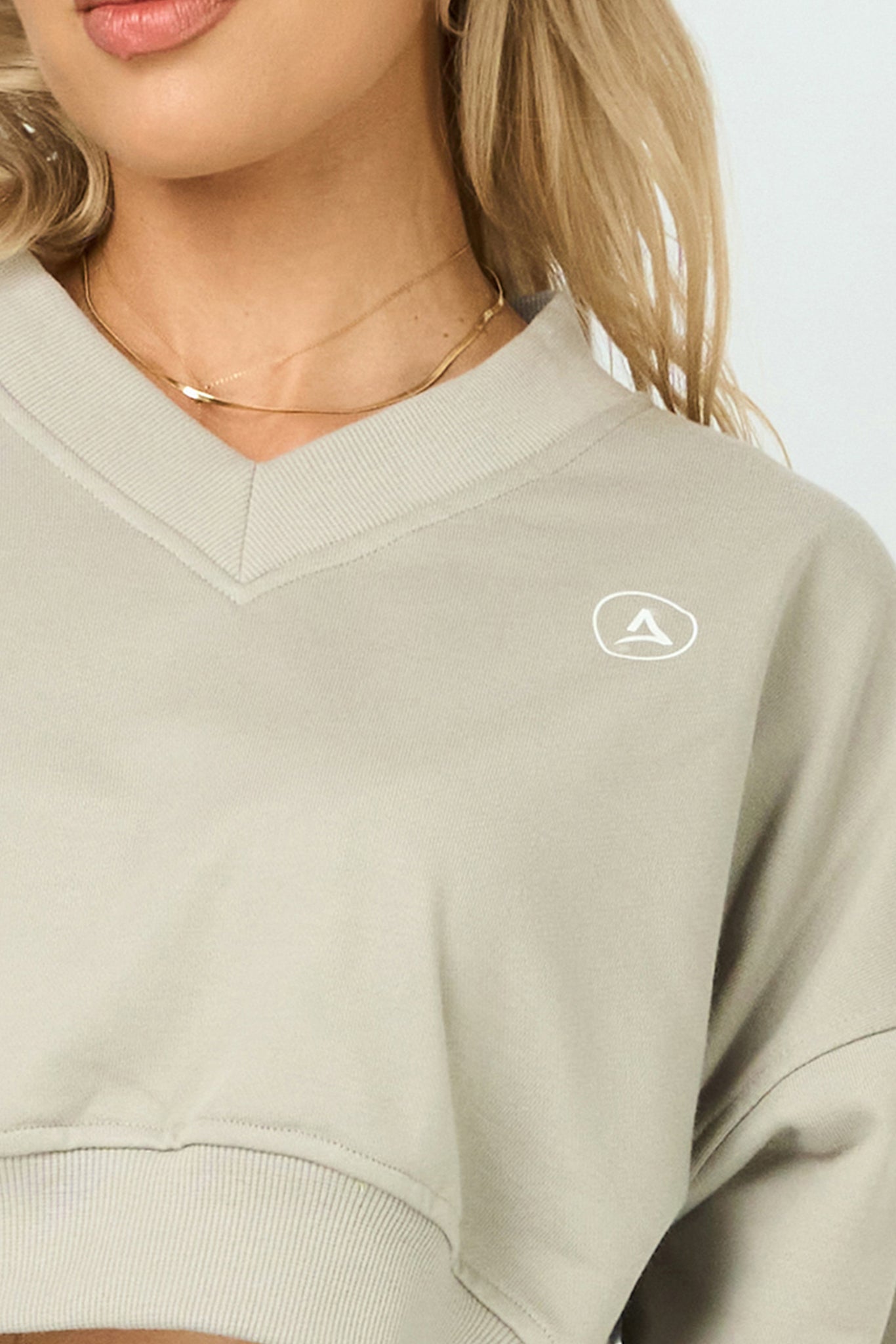 Bluza CROP CLASSIC gri