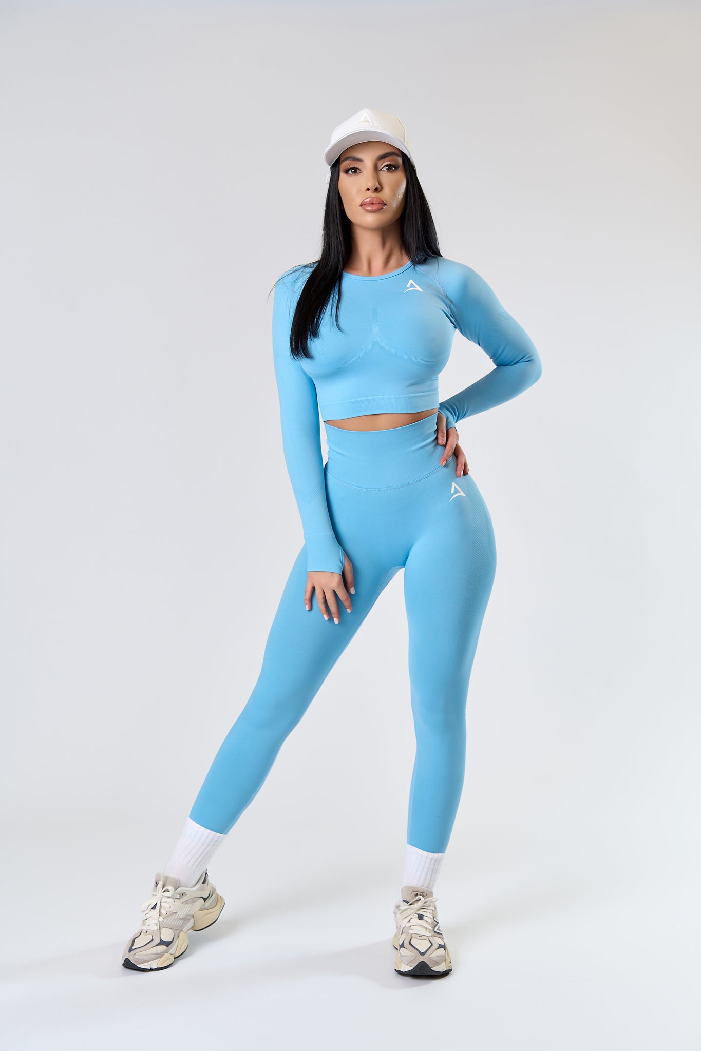 Colanti SEAMLESS LONG Albastru deschis