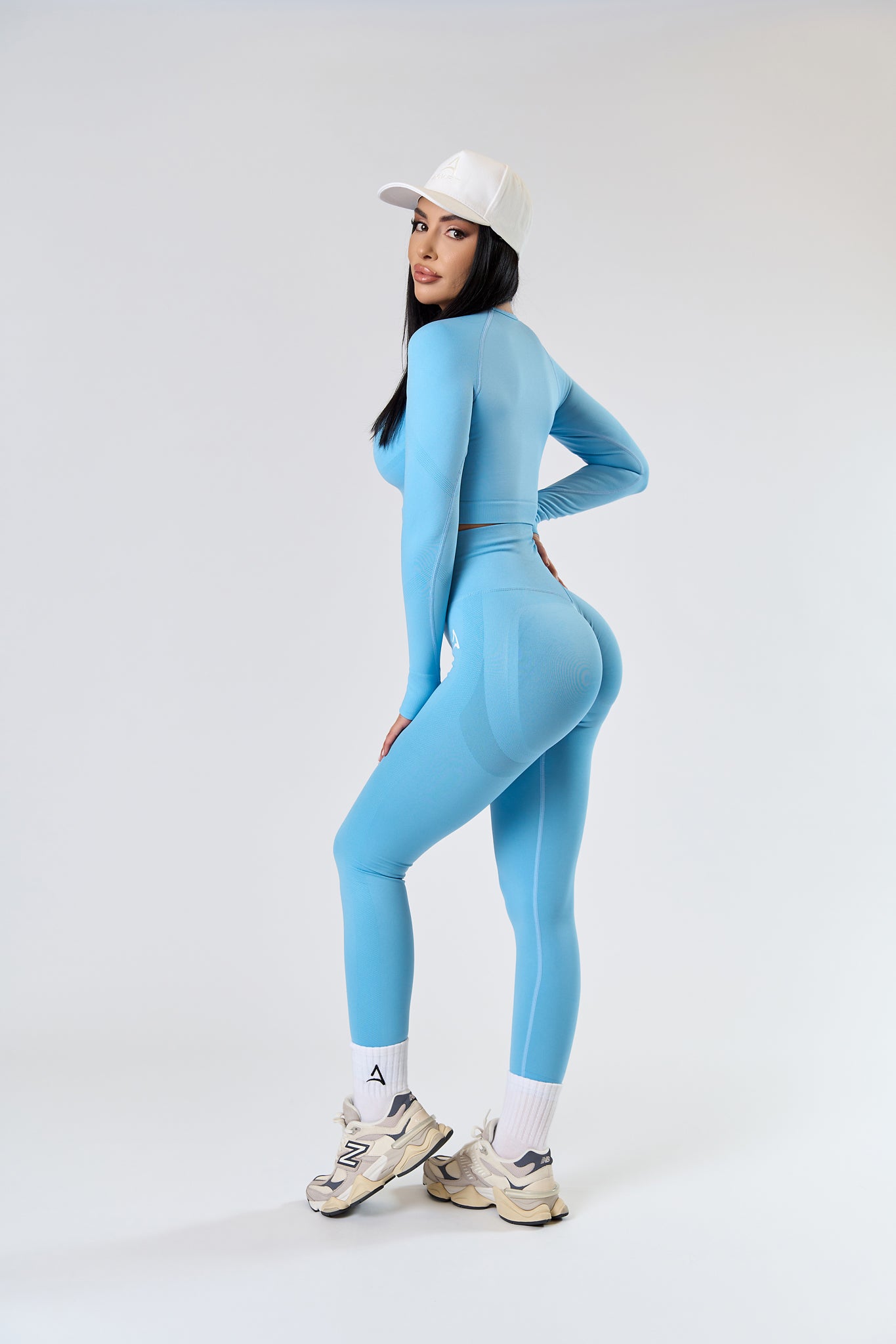 Colanti SEAMLESS LONG Albastru deschis