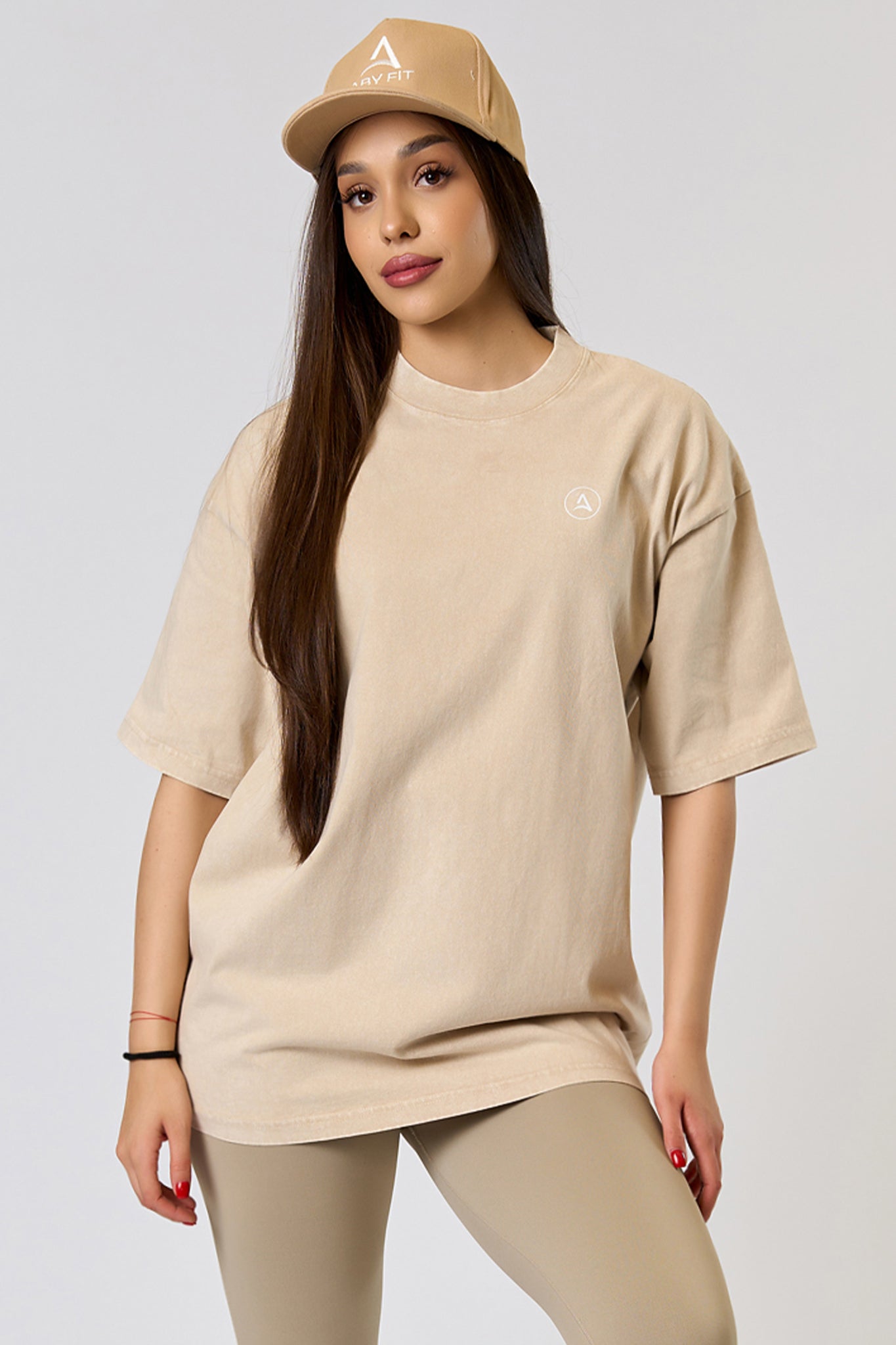 Tricou VINTAGE OVERSIZED Bej