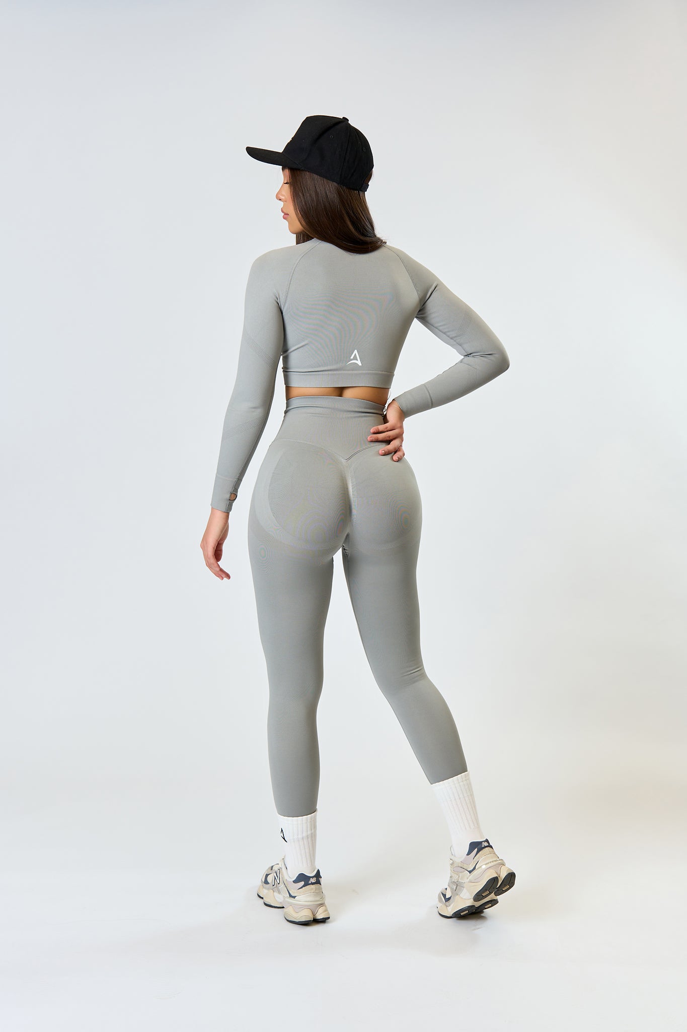 Set SEAMLESS LONG Gri deschis