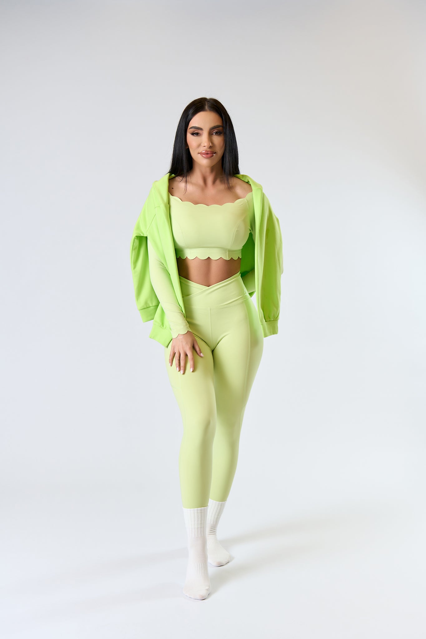 Set BELLE WAVES Verde deschis